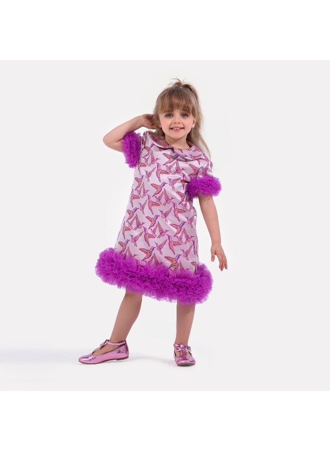 Obaha Lavender Bird Dress - Image 1